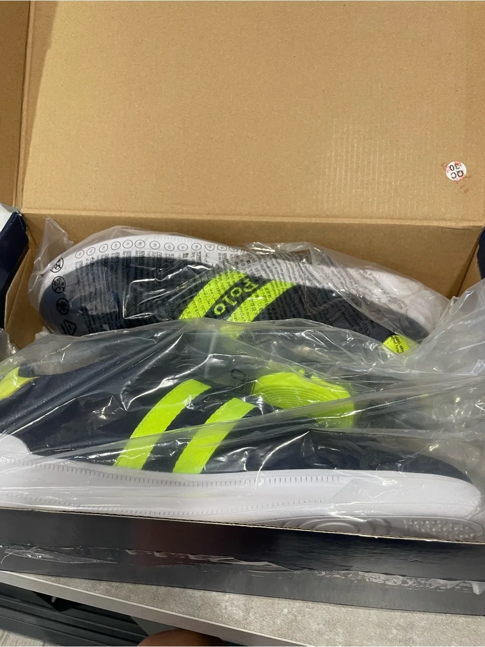 Polo by Ralph Lauren Navy with Neon Yellow Accent Low-Top Sneaker